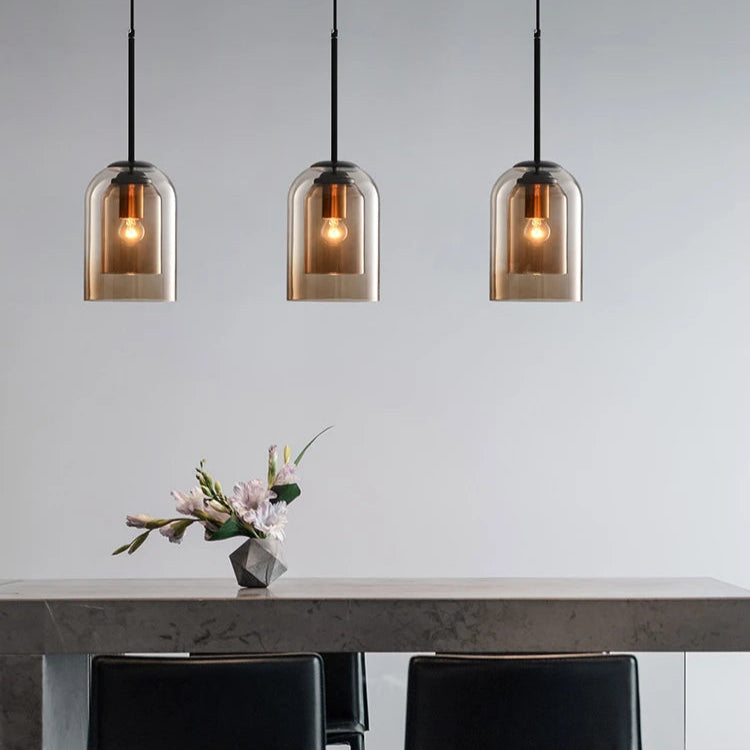 Nordic Double Glass Pendant Light