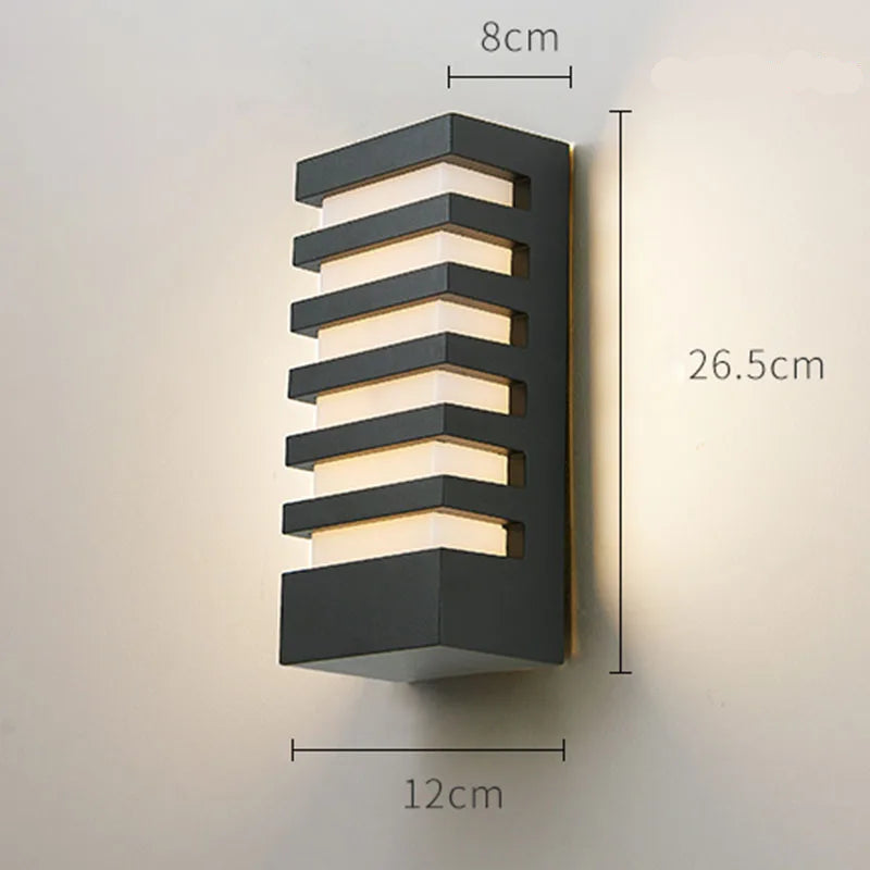 Modern Aluminum Striped LED Wall Light