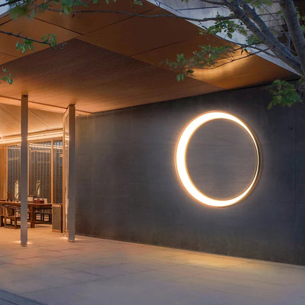 Applique Murale Extérieure Circulaire LED Luxe