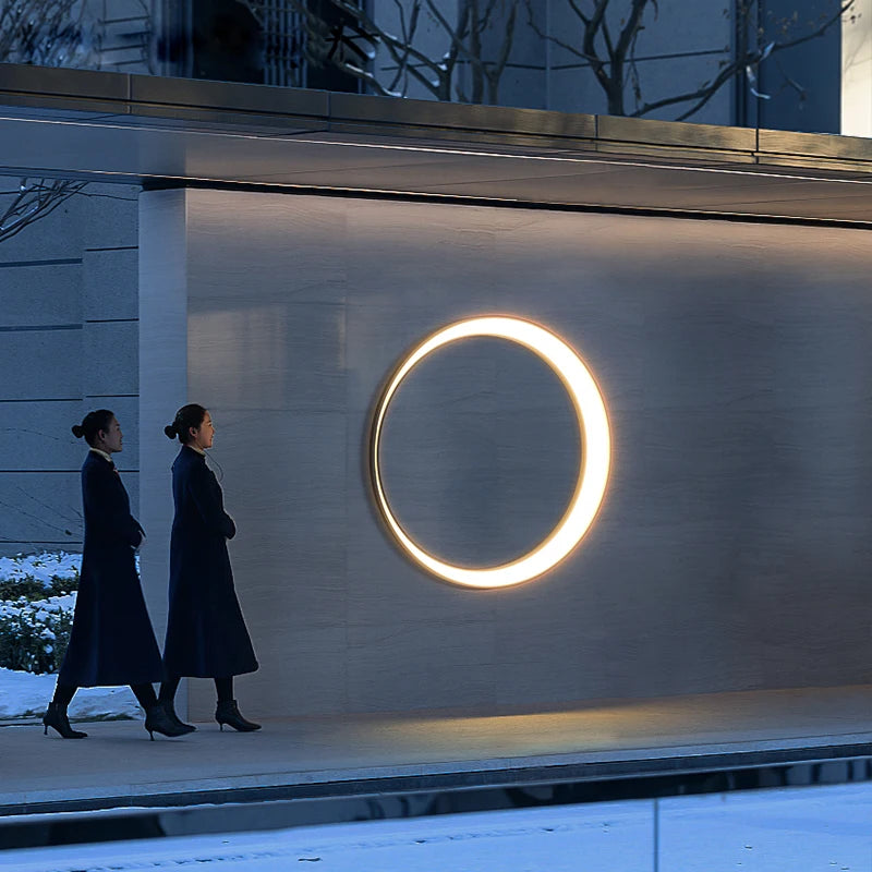 Luxury Circular LED Outdoor Wall Lamp