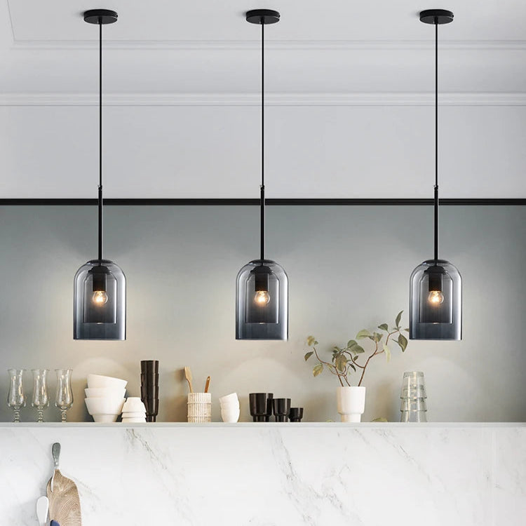 Nordic Double Glass Pendant Light