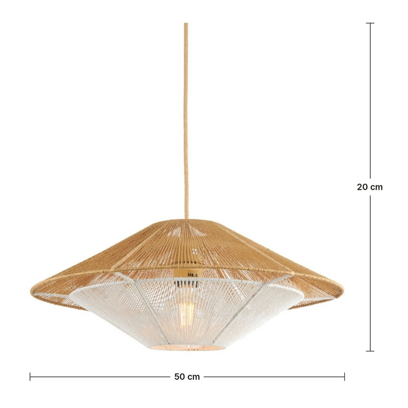 Dimensions Suspension Lumbini en Corde de Papier Naturel 50 cm