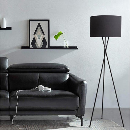 European Tripod Fabric Floor Lamp