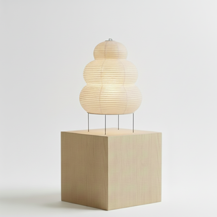 Lampe à Poser Papier Japonais Blanc