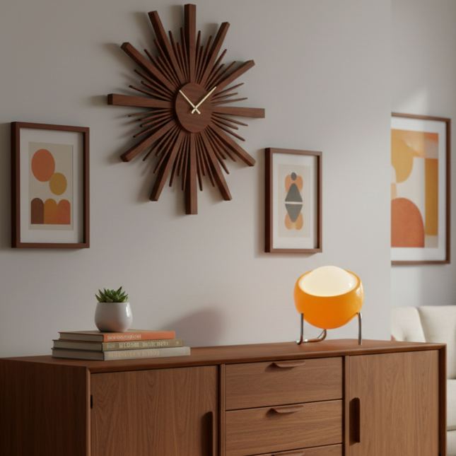 Lampe à Poser Circulaire Orange LED