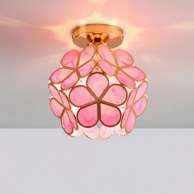 Plafonnier LED Cristal Forme Pétale