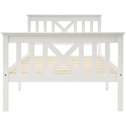 Single bed 90x200 – Solid wood frame with slatted base