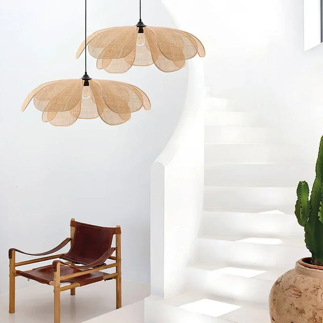 Handgefertigte Pendelleuchte „Minimalist Petals“