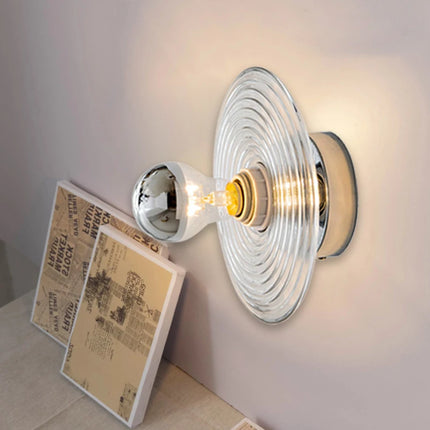 LED Wall Light with Wavy Glass