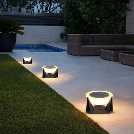 Borne Solaire Extérieure Moderne Aluminium