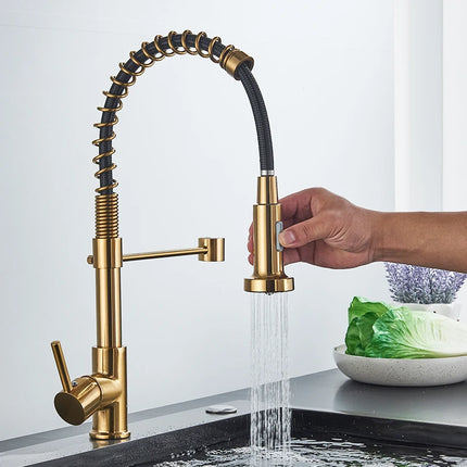 Gold Design Wasserhahn 360° Drehung