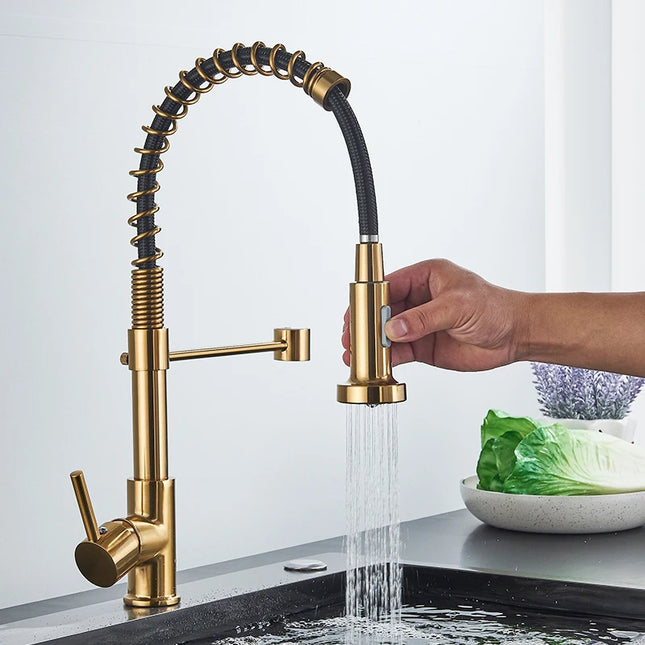 Gold Design Wasserhahn 360° Drehung
