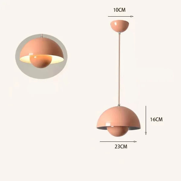 Suspension Champignon Coloré Nordique