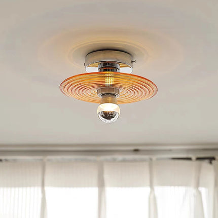 LED Wall Light with Wavy Glass