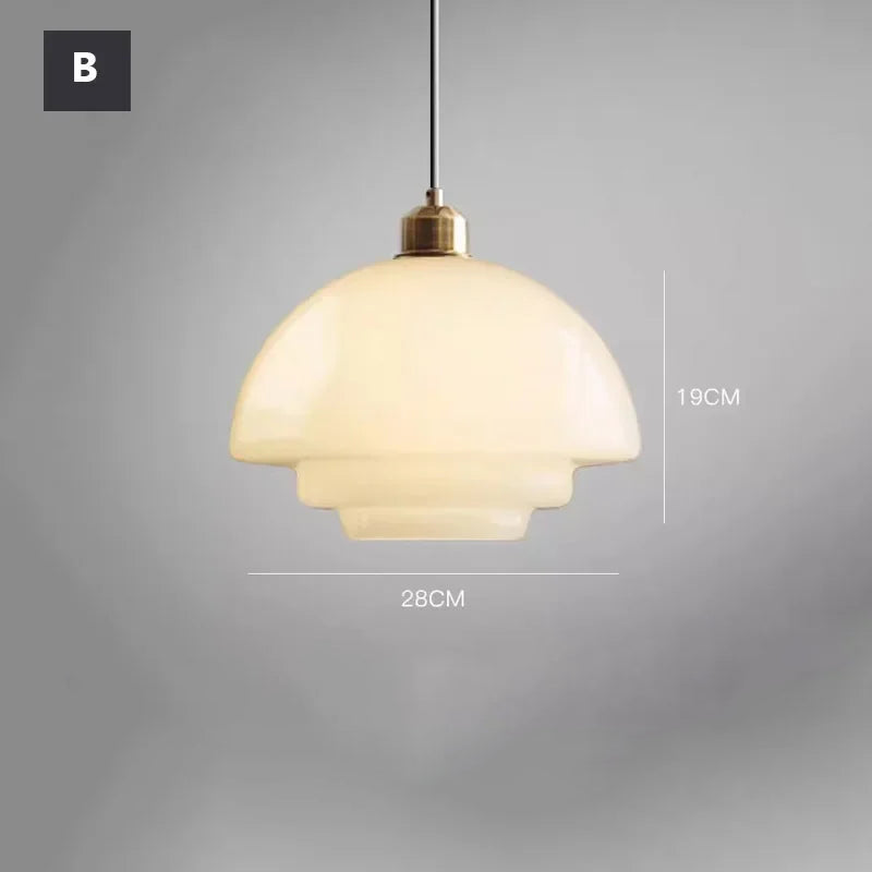 Nordic Cream Glass Pendant Light