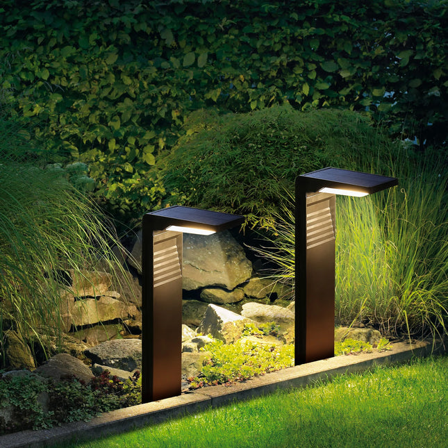 Moderne Solar-Gartenlampe