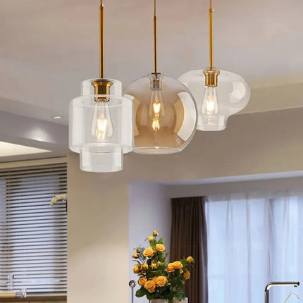 Nordic Minimalist Decorative Glass Pendant Light