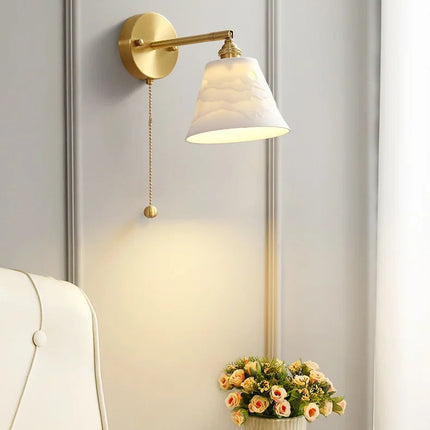 Applique cuivre & céramique évasé