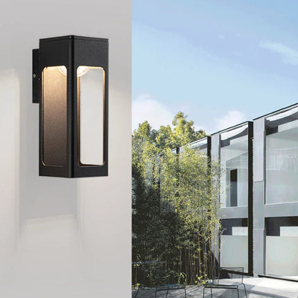 Applique Murale Extérieure LED Moderne Noire
