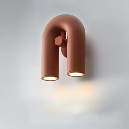Modern U-shaped LED wall light