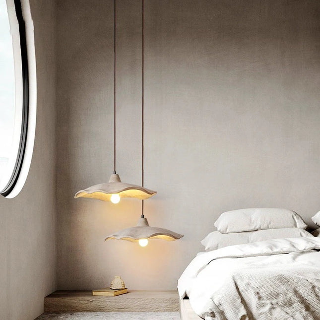 Modern Concrete Circular LED Pendant Light