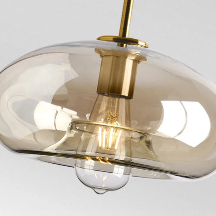 Nordische moderne minimalistische Glaspendelleuchte