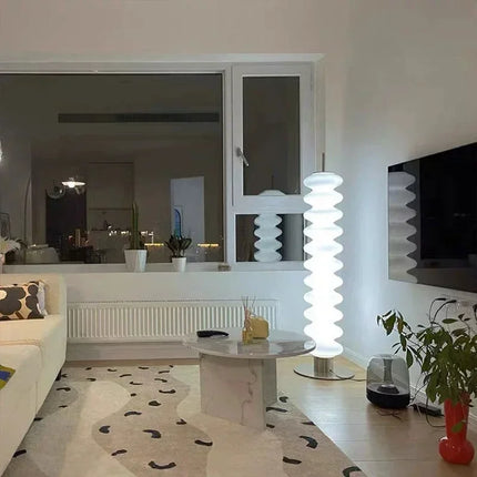 Lampadaire Danois Empilé Blanc Créatif