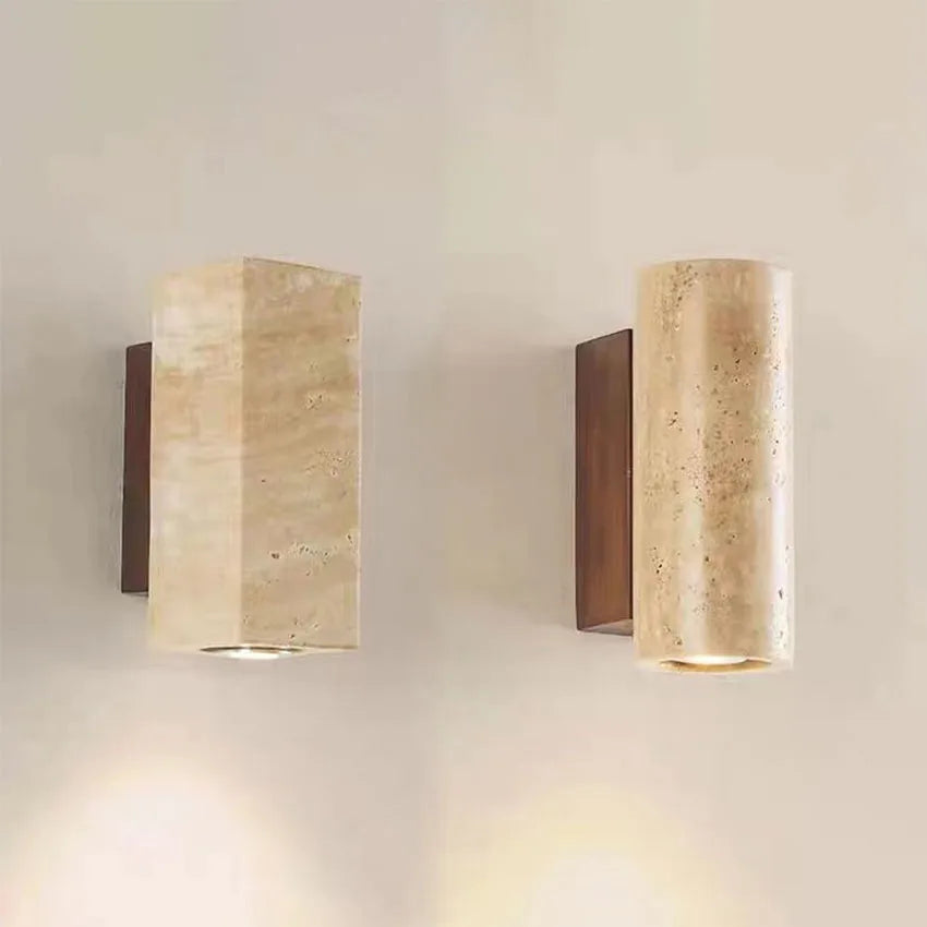 Travertine Stone Wall Sconces