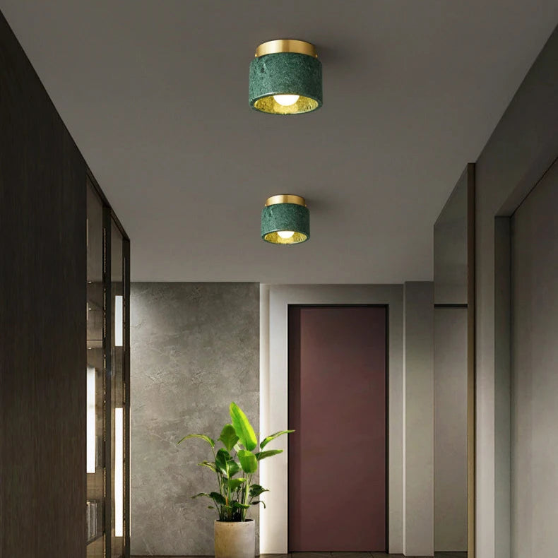 Circular Nordic Marble Ceiling Light