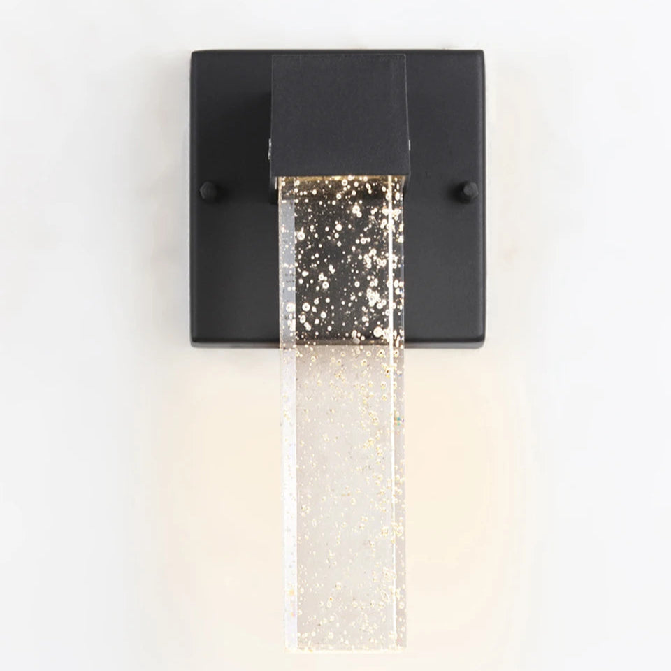 Modern Crystal Transparent Waterproof Wall Lamp