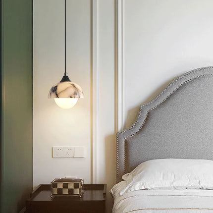 Natural Black Marble Hanging Lamp