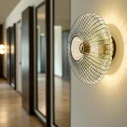Applique Murale Rétro Verre LED Moderne