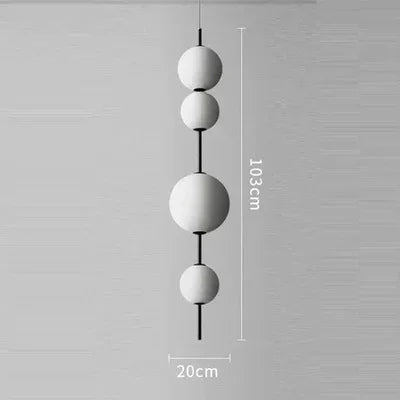 Vertical LED Glass Bubble Suspension