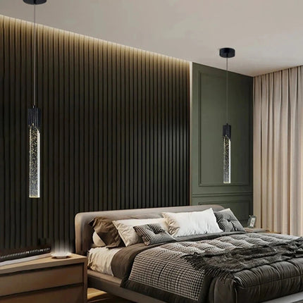 Nordic Long Crystal LED Pendant Light