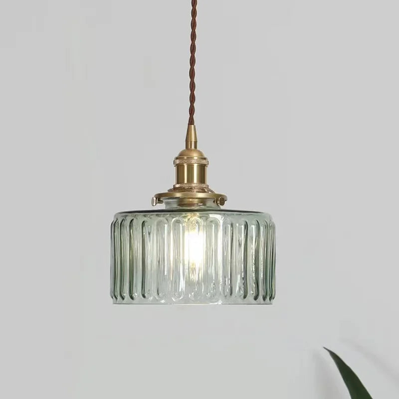 Lampe Pendante Vintage en Verre Minimaliste