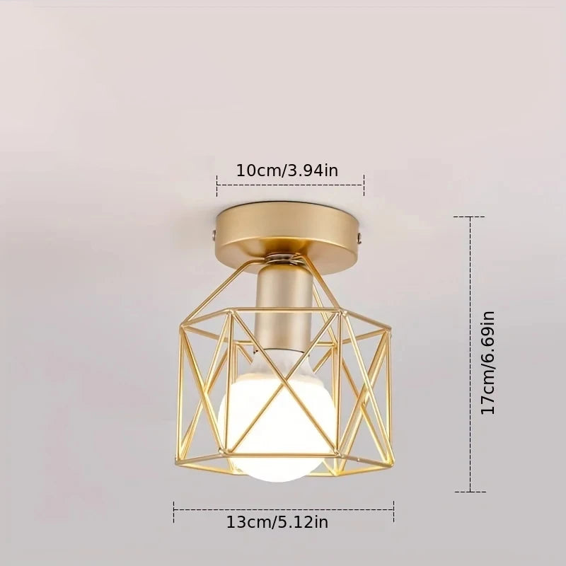 Classic Minimalist Cage Ceiling Light