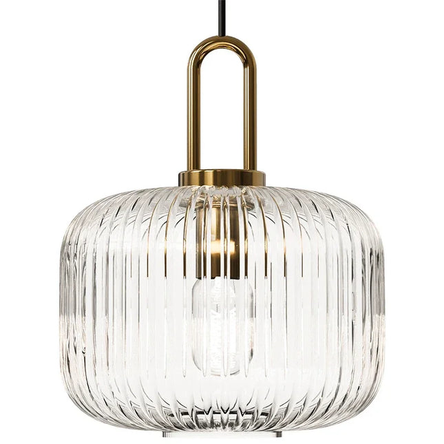 Nordic Gold Glass LED Pendant Light