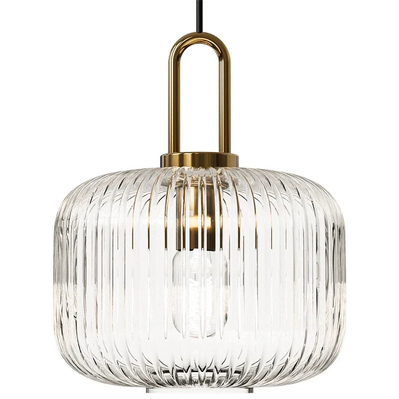 Nordic Golden LED Glass Pendant Light