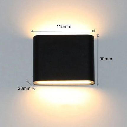 Applique Murale Étanche Rectangulaire LED