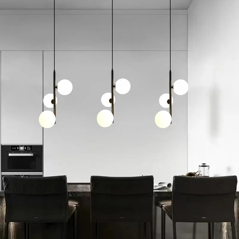 Nordic Modern LED Vertical Arm Pendant Light