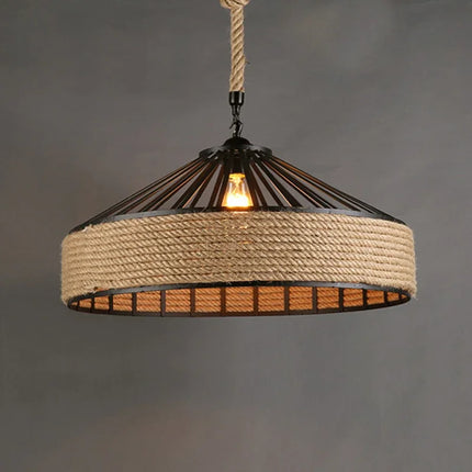 Suspension Circulaire Corde Bohème Artisanale