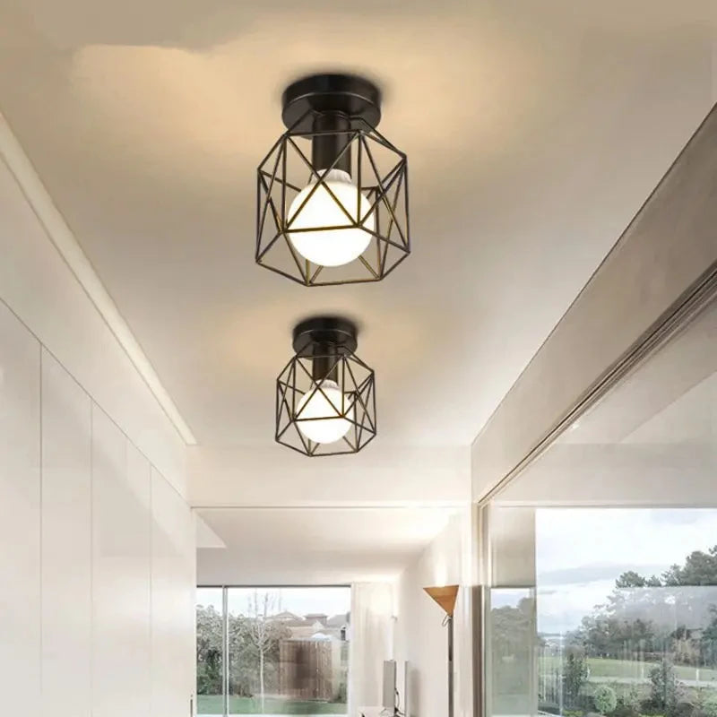 Classic Minimalist Cage Ceiling Light