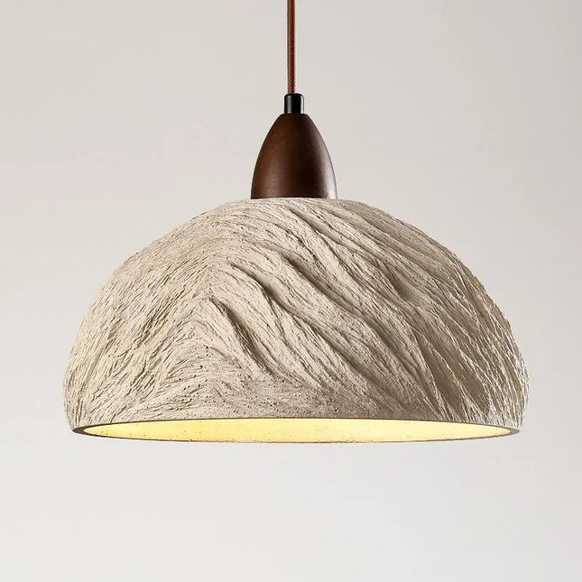 Wabi-Sabi Pendant Lamp in Stone Relief LED
