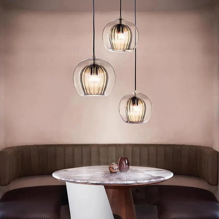 Nordic Double Glass LED Pendant Light
