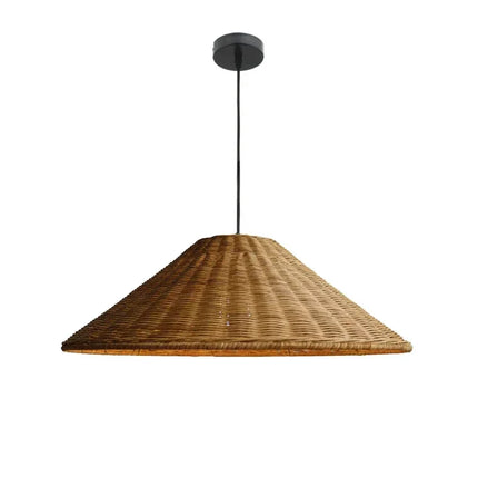 Bohemian Rattan Hat Pendant Light