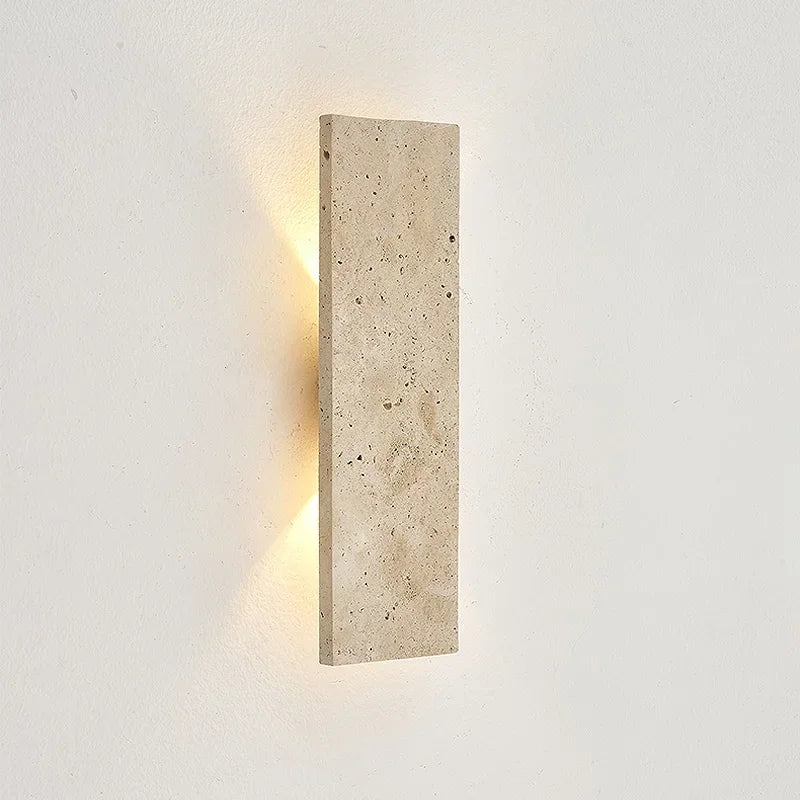 Modern Stone Rectangle Wall Light