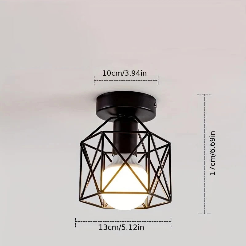 Classic Minimalist Cage Ceiling Light