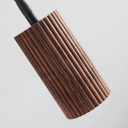 Adjustable Wall Light Cylinder Natural Wood
