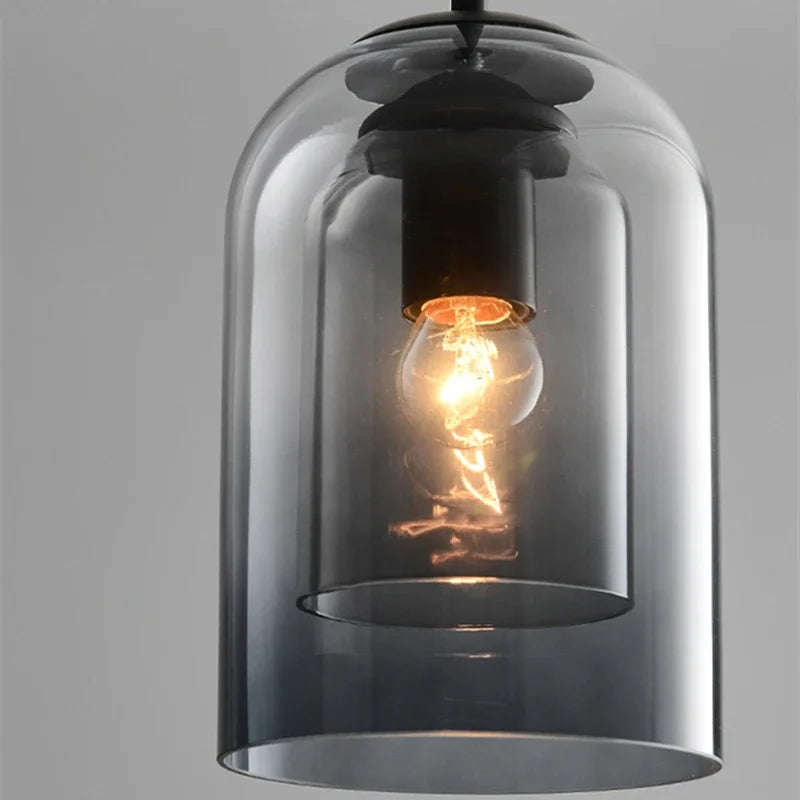 Nordic Double Glass Pendant Light