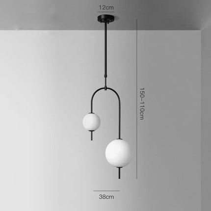 Nordic LED Glass Ball Pendant Light